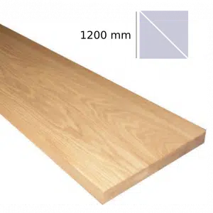 Peldaño compensado de madera de roble 2 pisas 1200 x 1200 mm | peldaño de madera